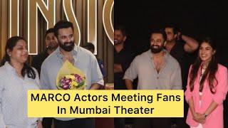 Unni Mukundan Meeting Fans In Mumbai Theater - MARCO Success With Yukti Taneja and Kabir Duhan Singh