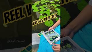 Reel Vs Reality  #art #gonewrong #shorts #fyp #gouache #struggle #lily #ideas #reality #funny #fun