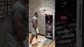 Francis Ngannou DESTROYS punch machine 