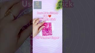 How To Make Perfect Fondant Heart Topper/Use This Trick #cake #fondanttoppers #shorts #caketoppers
