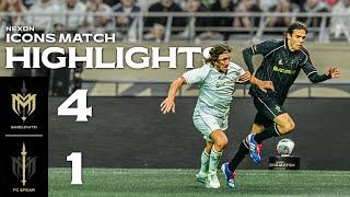 ATTACKERS vs DEFENDERS: NEXON ICONS MATCH FULL MATCH HIGHLIGHTS SEEDORF PIRLO HENRY DROGBA