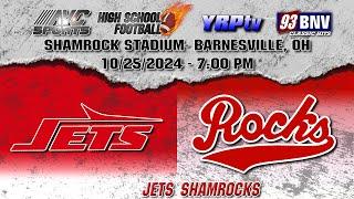 Union Local Jets vs Barnesville Shamrocks HS Football 10.25.2024