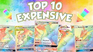 Top 10 Expensive RAINBOW RARE Pokemon Cards!