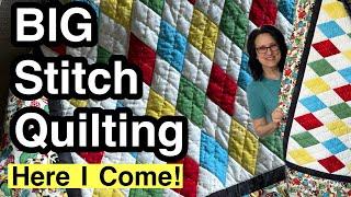  Diamond Quilt Pattern  BIG STITCH Quilting For Beginners 