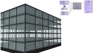 Rhino3D Grasshopper Script - Curtain Wall Flat Slab Building Structure