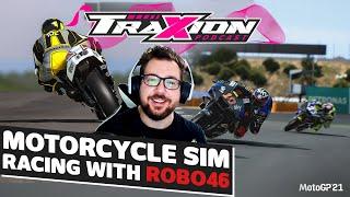 The Current State of Motorcycle Sim Racing With @ROBO46 | The Traxion.GG Podcast, S02E13​