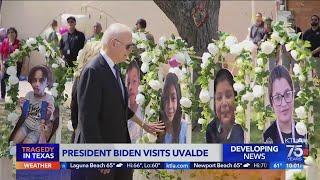 Bidens visit Uvalde after shooting