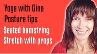 Yoga Pose tips - Seated Forward Bend with props