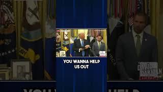 Trump struggles to open a box #shorts