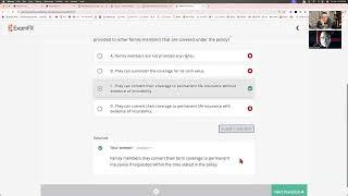 Life Insurance Exam - Full Practice Exam (LEARN AS YOU GO)