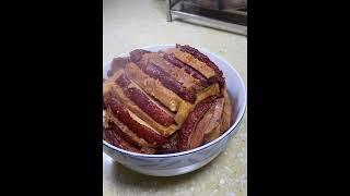 Chinese food preparation:Taro meat