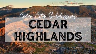 Cedar City Utah Subdivisions - Cedar Highlands