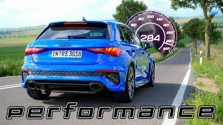 Audi RS3 performance (407hp) | 0-284 km/h acceleration| by Automann in 4K