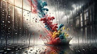 Ink Art  in Water & Space  4K Brush Splatter Paint 3D Video Background for Relaxation (MUST WATCH)