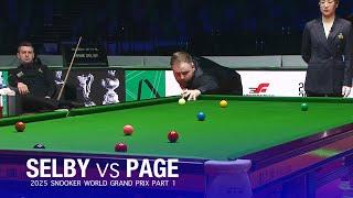 Mark Selby vs Jackson Page 2025 Snooker World Grand Prix Part 1