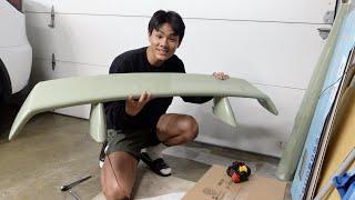 Installing a Subaru Spoiler on a Honda Civic Si!