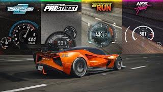 TOP SPEED in NFS Games (2024)