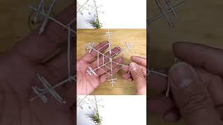 DIY wire 教你如何使用彩色鋁線製作空氣鳳梨 雪花 空鳳架 How to make Aluminum wire Air plant snowflake flower stand