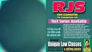 RJS | Suryanagari Unique Law Classes | (SULC) | 9950574460 |