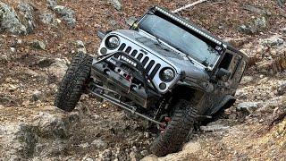 Jeep rolls over 5 diamond insane trail hot springs off-road