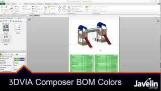 SolidWorks Composer BOM Colours