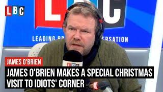 James O'Brien makes a special Christmas visit to idiots' corner