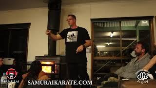 What the Samurai Karate Badge means, talk with Sensei Stuart Grey