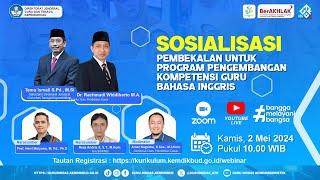 Pembekalan untuk Program Pengembangan Kompetensi Guru Bahasa Inggris