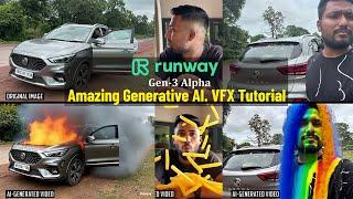 How to Create Amazing Generative AI. VFX with Runway Gen-3 Alpha Tutorial