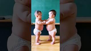 Cute Twin babies Addiction,#shorts#short