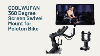 COOLWUFAN 360 Degree Screen Swivel Mount for Peloton Bike, Upgraded Screen Swivel for Peloton