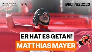 Matthias Mayer gewinnt historisches drittes Gold im Super-G | Olympische Winterspiele 2022