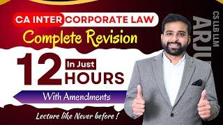 CA INTER LAW REVISION | AMENDMENTS CLASSES | MAY 25 | SEP 25 | JAN 26 | ARJUN CHHABRA TUTORIAL