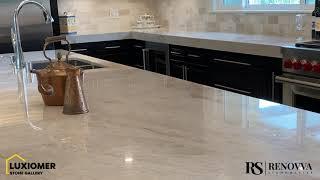 Taj Mahal Quartzite Kitchen Countertops, Natural Stone Countertops - Luxiomer Stone Gallery