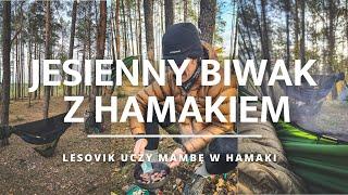 Autumn camping with a hammock - LESOVIK teaches MAMBA in HAMMOCKS