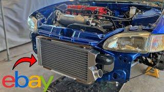 EBAY Turbo Intercooler Install | K24 Swapped Civic