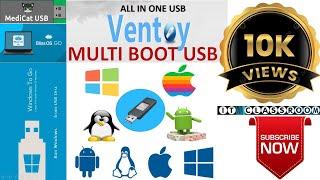 VENTOY  MULTI-BOOT USB  UEFI and Legacy  MultiBoot Flash Drive