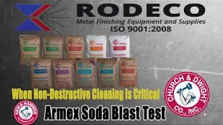 Rodeco Armex Soda Blast Test Video