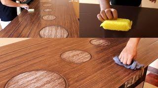 Make your own wood door paint. With great technology and simple tools