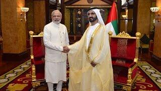 محمد بن راشد يستقبل رئيس وزراء الهند -  Mohammed bin Rashid recieves Prime Minister of India