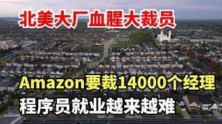 北美大厂血腥大裁员，Aamazon正在裁14000个经理，程序员的就业将会越来越难，AI必然取代程序员，程序员的出路何在？