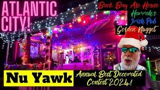 🟡 Atlantic City | Holiday Decoration Contest #4 2024! Harrah's, Irish Pub, Golden Nugget & More!