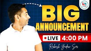 SSC CGL | SSC Exam 2024 | A Big Announcement By Rakesh Yadav Sir | #ssc #ssccgl