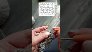 ИНТЕРЕСНЫЙ УЗОР КРЮЧКОМ #knitting #вязание #crochet