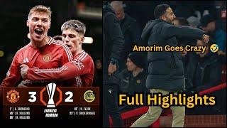 Manchester United 3-2 Bodo Glimt, Hojlund Brace, Garnacho goal | Full Highlights, See Amorim 