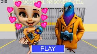 BALLERINA CAPPUCCINA WITH BABY SPIONIRO GOLUBIRO in BARRY’S PRISON RUN! New Scary Obby! #roblox