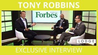 Tony Robbins EXCLUSIVE INTERVIEW with Spencer Lodge & Mental Unblock in Dubai