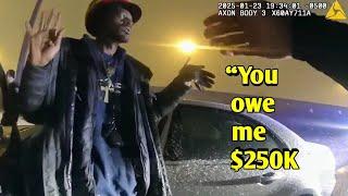 Sovereign Citizen Demands $250K  ~ Cop Arrests Him & Impounds His Vehicle