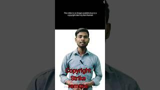 copyright strike remove / how to remove copyright strike on youtube #copyrightstrike #strike