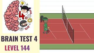  Brain Test 4 Level 144 | Jenny must do some tennis practice | Walkthrough